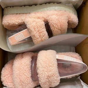Brand new UGG OH Fluffita slippers. Light pink in color. Size 11